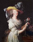 Elisabeth Louise Viegg-Le Brun Portrait of Marie Antoinette, Sweden oil painting artist